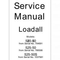 JCB 520, 525 Loadall Service Manual - 9803/3620-9