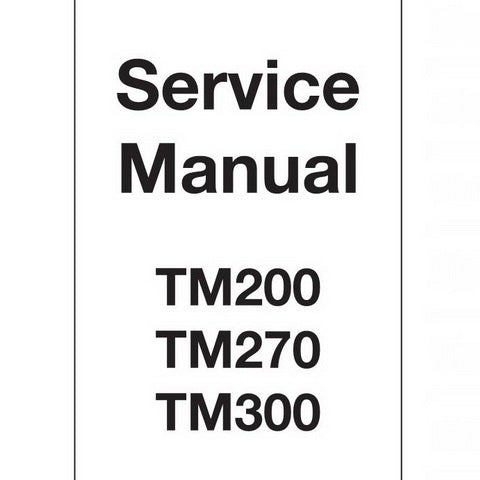 JCB TM200, TM270, TM300 Agricultural Loader Service Manual - 9803/4225-4