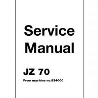 JCB JZ70 Tracked Excavator Service Manual - 9803/6030-0