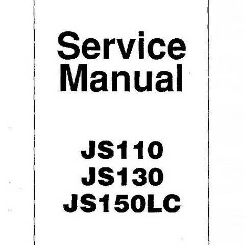 JCB JS110, JS130, JS150LC Tracked Excavator Service Manual - 9803/6100