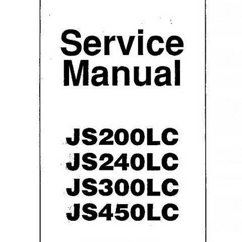 JCB JS200LC, JS240LC, JS300LC, JS450LC Tracked Excavator Service Manual - 9803/6200