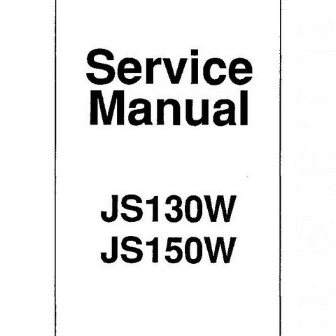 JCB JS130W, JS150W Wheeled Excavator Service Manual - 9803/6300