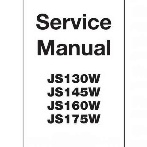 JCB JS130W, JS145W, JS160W, JS175W Wheeled Excavator Service Manual - 9803/6310-5