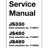 JCB JS330, JS450, JS460 Tracked Excavator Service Manual - 9803/6420-3