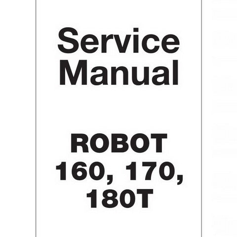 JCB Robot 160, 170, 180T Skid Steer Loader Service Manual - 9803/8520-14