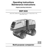 Bomag BMP 8500 Multi-purpose Compactor Operating and Maintenance Instructions Manual