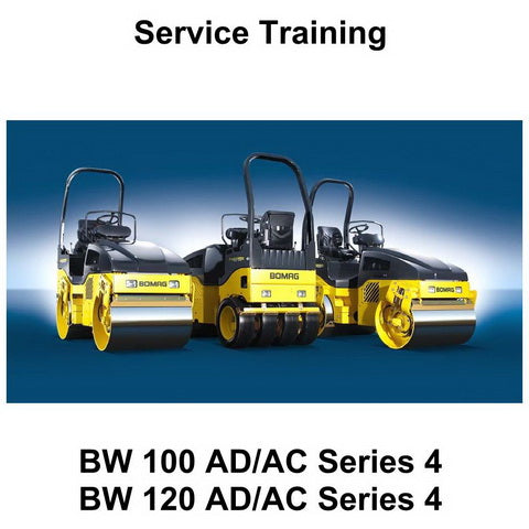 Bomag BW 100 AD/AC, BW 120 AD/AC Series 4 Rollers Repair Service Training