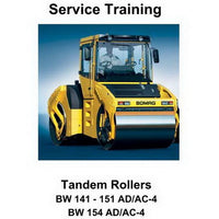 Bomag BW141-151AD/AC-4, BW154AD/AC-4 Tandem Rollers Service Training Manual