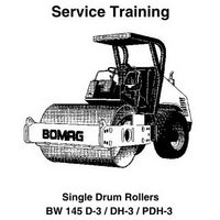 Bomag Single Drum Rollers BW124DH-3/BW124PDH-3/BW124PDB-3/BW145D-3/BW145DH-3/BW145PDH-3 Service Training Manual