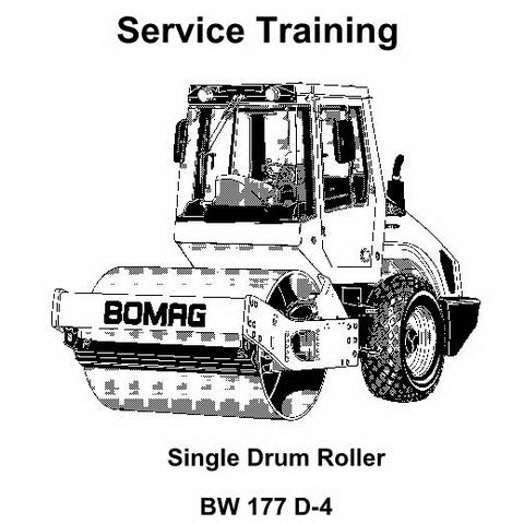 Bomag BW 177 D-4 Single Drum Roller Service Training Manual