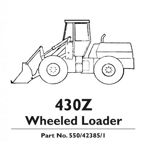 JCB 430Z Wheeled Loader Shovel Service Manual - 550/42385/1