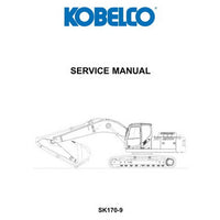 Kobelco SK170-9 Hydraulic Excavator Service Manual