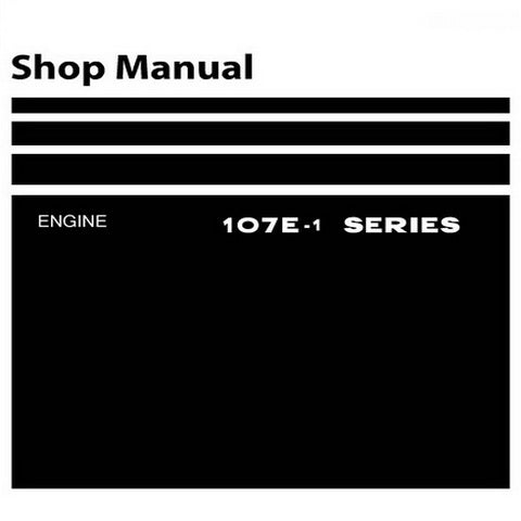 Komatsu 107E-1 Diesel Series Engine Shop Manual - SEN00161-08
