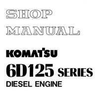 Komatsu 6D125 Series Diesel Engine Shop Manual - SEBE61500110