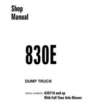 Komatsu 830E Dump Truck Shop Manual (A30710 and up) - CEBM013500