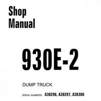 Komatsu 930E-2 Dump Truck Shop Manual - CEBM012200