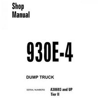 Komatsu 930E-4 Dump Truck Shop Manual (A30693 and up) - CEBM020600