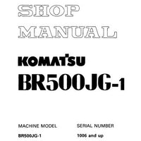 Komatsu BR500JG-1 Mobile Crusher Shop Manual (1006 and up) - SEBM012103