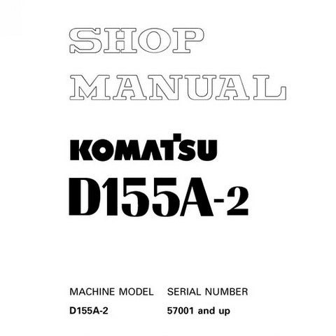 Komatsu D155A-2 Bulldozer (57001 and up) Shop Manual - SEBM018602