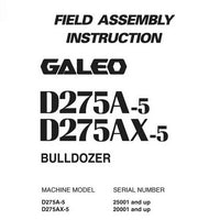 Komatsu D275A-5, D275AX-5 Galeo Bulldozer Field Assembly Instruction - GEN00047-00