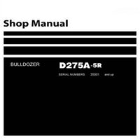 Komatsu D275A-5R Bulldozer (35001 and up) Shop Manual - SEN02158-08