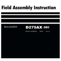 Komatsu D275AX-5EO Bulldozer (30001 and up) Field Assembly Instruction - GEN00052-01