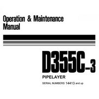 Komatsu D355C-3 Pipelayer Operation & Maintenance Manual (14413 and up) - SEAM051400P