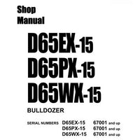 Komatsu D65EX-15, D65PX-15, D65WX-15 Bulldozer (67001 and up) Shop Manual - SEBM029505