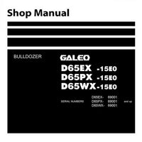 Komatsu D65EX-15E0, D65PX-15E0, D65WX-15E0 Galeo Bulldozer (69001 and up) Shop Manual - SEN00046-02