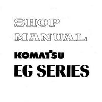 Komatsu EG Series Engine Generator Shop Manual - SEBM06500A02