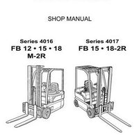 Komatsu FB12, FB15, FB18M-2R (Series 4016) and FB15, FB18-2R (Series 4017) Forklift Truck Shop Manual - 60424131-GB
