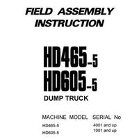 Komatsu HD465-5, HD605-5 Dump Truck Field Assembly Instruction - SEAW000404