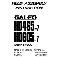 Komatsu HD465-7, HD605-7 Galeo Dump Truck Field Assembly Instruction (7001 and up) - SEAW003802