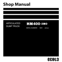 Komatsu HM400-3MO Dump Truck Shop Manual (5001 and up) - SEN06284-03