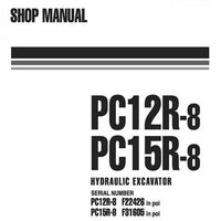 Komatsu PC12R-8, PC15R-8 Hydraulic Excavator Shop Manual - WEBM000101