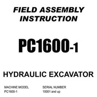 Komatsu PC1600-1 Hydraulic Excavator Field Assembly Instruction (10001 and up) - SEAW021TA102