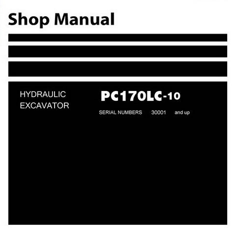 Komatsu PC170LC-10 Hydraulic Excavator Shop Manual (30001 and up) - SEN06367-02