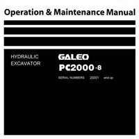 Komatsu PC2000-8 Galeo Mining Shovels Hydraulic Excavator Operation & Maintenance Manual (20001 and up) - PEN00237-00