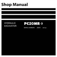 Komatsu PC20MR-3 Hydraulic Excavator Shop Manual (20001 and up) - SEN04767-02