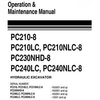 Komatsu PC210-8, PC210LC-8, PC210NLC-8, PC230NHD-8, PC240LC-8, PC240NLC-8 Galeo Hydraulic Excavator Operation & Maintenance Manual - UEAM004904