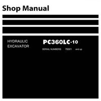 Komatsu PC360LC-10 Hydraulic Excavator Shop Manual (70001 and up) - SEN05619-03