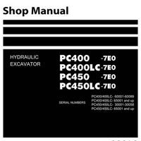 Komatsu PC400-7E0, PC400LC-7E0, PC450-7E0, PC450LC-7E0 Hydraulic Excavator Shop Manual - SEN03578-01