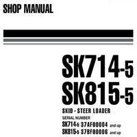 Komatsu SK714-5, SK815-5 Skid-Steer Loader Shop Manual - WEBM003400