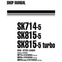 Komatsu SK714-5, SK815-5, SK815-5 turbo Skid-Steer Loader Shop Manual - WEBM005500