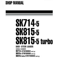 Komatsu SK714-5, SK815-5, SK815-5 turbo Skid-Steer Loader Shop Manual - WEBM005600