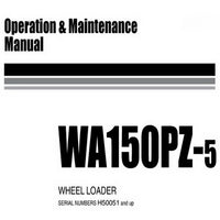 Komatsu WA150PZ-5 Wheel Loader Operation and Maintenance Manual (H50051 and up) - VEAM420100