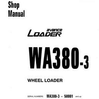 Komatsu WA380-3 Wheel Loader Shop Manual (50001 and up) - SEBM006104
