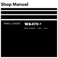 Komatsu WA470-7 Wheel Loader Shop Manual (10001 and up) - SEN06006-02