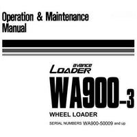 Komatsu WA900-3 avance Wheel Loader Operation & Maintenance Manual (50001 and up) - PEN00073-02