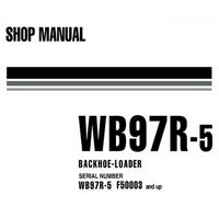 Komatsu WB97R-5 Backhoe Loader Shop Manual (F50003 and up) - WEBM006300